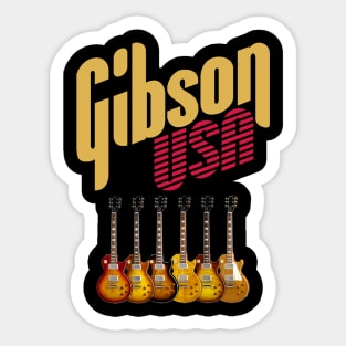 The Six Guitars Legend Sticker